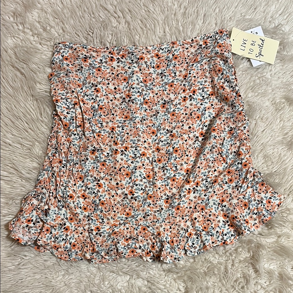 Floral Ruffle Skirt